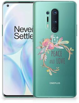 B2Ctelecom Telefoonhoesje OnePlus 8 Pro TPU Siliconen Hoesje Boho Text