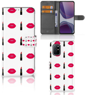 B2Ctelecom Telefoonhoesje OnePlus 8T Beschermhoes Lipstick Kiss