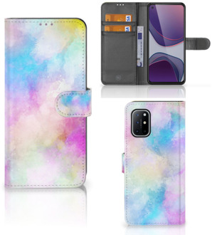 B2Ctelecom Telefoonhoesje OnePlus 8T Bookcase Personaliseren Watercolor Light