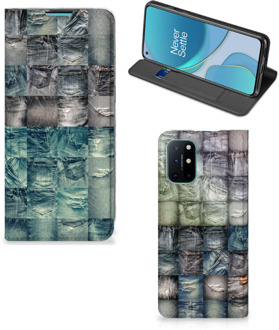 B2Ctelecom Telefoonhoesje OnePlus 8T Bookcover Spijkerbroeken