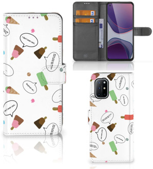 B2Ctelecom Telefoonhoesje OnePlus 8T Flip Cover IJsjes