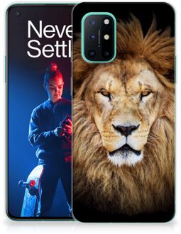 B2Ctelecom Telefoonhoesje OnePlus 8T Hippe Hoesjes Customize Super als Vaderdag Cadeau Leeuw