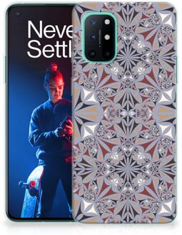 B2Ctelecom Telefoonhoesje OnePlus 8T Hoesje Flower Tiles