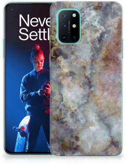 B2Ctelecom Telefoonhoesje OnePlus 8T Leuk TPU Backcase Marmer Grijs