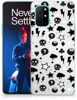 B2Ctelecom Telefoonhoesje OnePlus 8T Silicone Back Cover Silver Punk