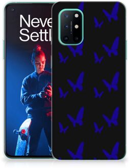 B2Ctelecom Telefoonhoesje OnePlus 8T TPU Silicone Hoesje Vlinder Patroon