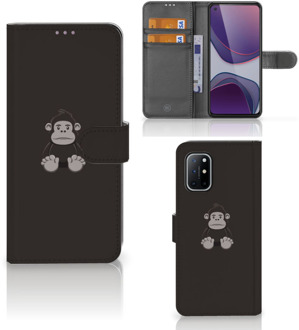 B2Ctelecom Telefoonhoesje OnePlus 8T Wallet Book Case Verjaardagscadeau Gorilla