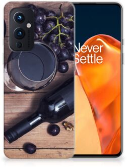 B2Ctelecom Telefoonhoesje OnePlus 9 Leuk TPU Backcase Wijn