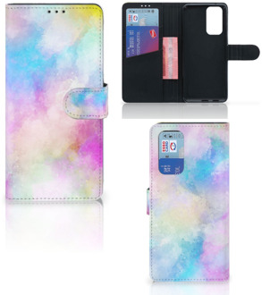 B2Ctelecom Telefoonhoesje OnePlus 9 Pro Bookcase Personaliseren Watercolor Light