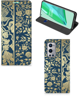 B2Ctelecom Telefoonhoesje OnePlus 9 Pro Foto hoesje Golden Flowers