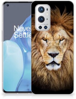 B2Ctelecom Telefoonhoesje OnePlus 9 Pro Hippe Hoesjes Customize Super als Vaderdag Cadeau Leeuw