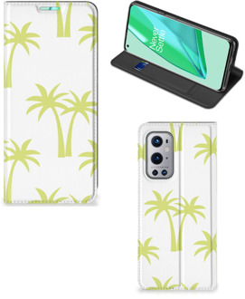 B2Ctelecom Telefoonhoesje OnePlus 9 Pro Magnet Case Palmtrees