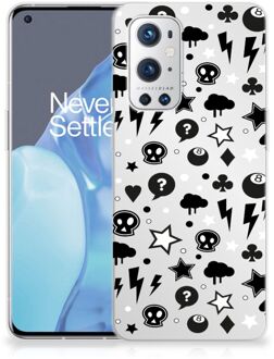 B2Ctelecom Telefoonhoesje OnePlus 9 Pro Silicone Back Cover Silver Punk