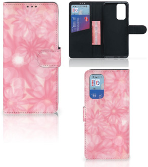 B2Ctelecom Telefoonhoesje OnePlus 9 Pro Wallet Book Case Spring Flowers