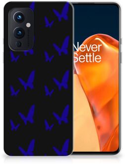 B2Ctelecom Telefoonhoesje OnePlus 9 TPU Silicone Hoesje Vlinder Patroon