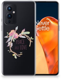 B2Ctelecom Telefoonhoesje OnePlus 9 TPU Siliconen Hoesje Boho Text