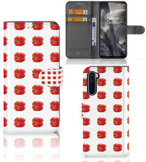 B2Ctelecom Telefoonhoesje OnePlus Nord Book Case Paprika Red