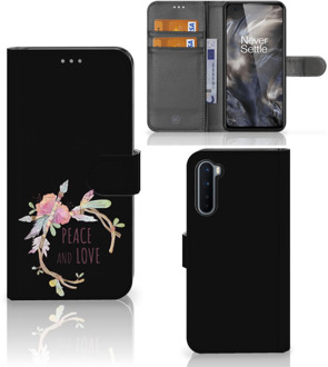 B2Ctelecom Telefoonhoesje OnePlus Nord Bookcase Boho Text