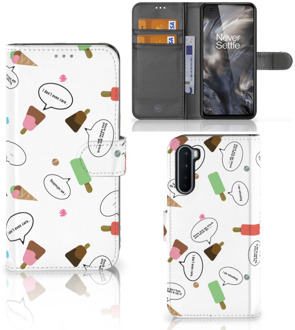 B2Ctelecom Telefoonhoesje OnePlus Nord Flip Cover IJsjes