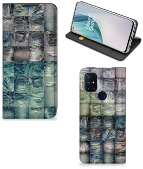 B2Ctelecom Telefoonhoesje OnePlus Nord N10 5G Bookcover Spijkerbroeken