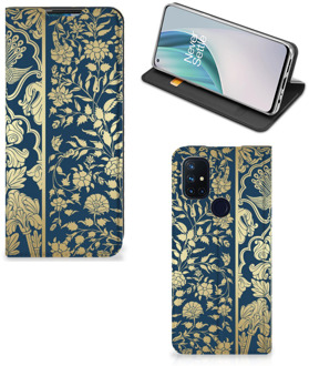 B2Ctelecom Telefoonhoesje OnePlus Nord N10 5G Foto hoesje Golden Flowers