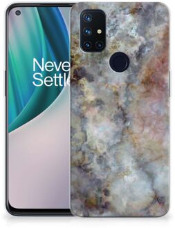 B2Ctelecom Telefoonhoesje OnePlus Nord N10 5G Leuk TPU Backcase Marmer Grijs