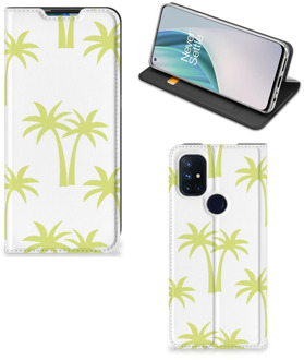 B2Ctelecom Telefoonhoesje OnePlus Nord N10 5G Magnet Case Palmtrees