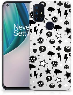 B2Ctelecom Telefoonhoesje OnePlus Nord N10 5G Silicone Back Cover Silver Punk