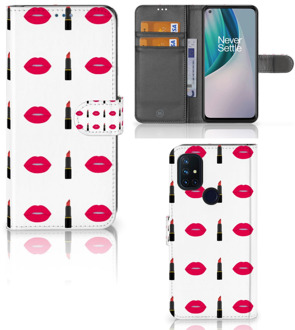 B2Ctelecom Telefoonhoesje OnePlus Nord N10 Beschermhoes Lipstick Kiss