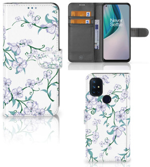 B2Ctelecom Telefoonhoesje OnePlus Nord N10 Bookcase Blossom White