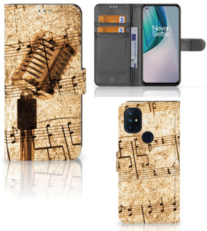 B2Ctelecom Telefoonhoesje OnePlus Nord N10 Cover Ontwerpen Bladmuziek