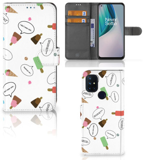 B2Ctelecom Telefoonhoesje OnePlus Nord N10 Flip Cover IJsjes