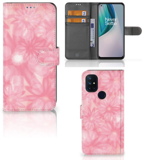 B2Ctelecom Telefoonhoesje OnePlus Nord N10 Wallet Book Case Spring Flowers