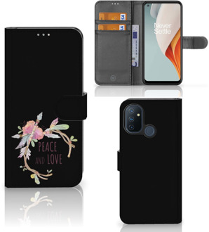 B2Ctelecom Telefoonhoesje OnePlus Nord N100 Bookcase Boho Text