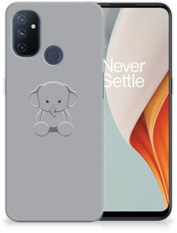 B2Ctelecom Telefoonhoesje OnePlus Nord N100 Hippe Hoesjes Baby Olifant