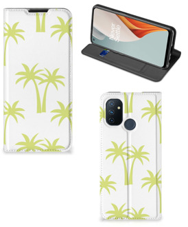 B2Ctelecom Telefoonhoesje OnePlus Nord N100 Magnet Case Palmtrees