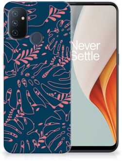 B2Ctelecom Telefoonhoesje OnePlus Nord N100 Silicone Back Cover Palm Leaves