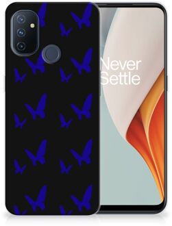 B2Ctelecom Telefoonhoesje OnePlus Nord N100 TPU Silicone Hoesje Vlinder Patroon