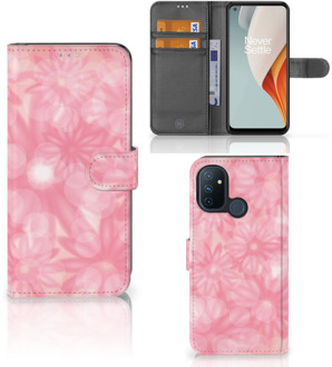 B2Ctelecom Telefoonhoesje OnePlus Nord N100 Wallet Book Case Spring Flowers