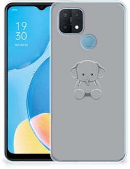 B2Ctelecom Telefoonhoesje OPPO A15 Hippe Hoesjes Baby Olifant