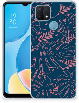 B2Ctelecom Telefoonhoesje OPPO A15 Silicone Back Cover Palm Leaves