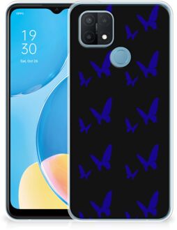 B2Ctelecom Telefoonhoesje OPPO A15 TPU Silicone Hoesje Vlinder Patroon