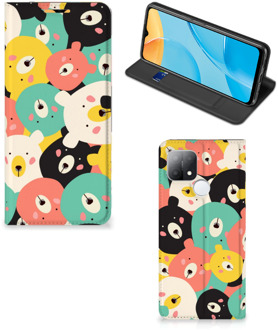 B2Ctelecom Telefoonhoesje OPPO A15 Wallet Bookcase Bears