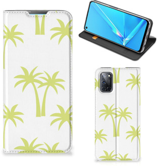 B2Ctelecom Telefoonhoesje OPPO A52 | A72 Magnet Case Palmtrees