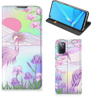 B2Ctelecom Telefoonhoesje OPPO A52 | A72 Wallet Bookcase Vogel