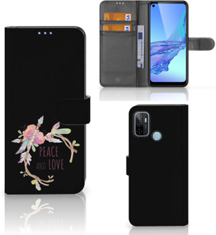 B2Ctelecom Telefoonhoesje OPPO A53 | OPPO A53s Bookcase Boho Text