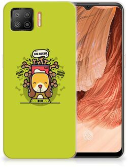 B2Ctelecom Telefoonhoesje OPPO A73 4G Foto hoesje Doggy Biscuit