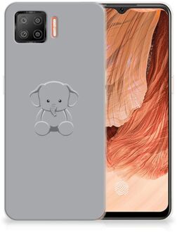 B2Ctelecom Telefoonhoesje OPPO A73 4G Hippe Hoesjes Baby Olifant