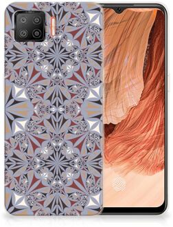 B2Ctelecom Telefoonhoesje OPPO A73 4G Hoesje Flower Tiles