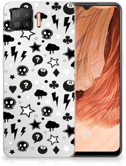 B2Ctelecom Telefoonhoesje OPPO A73 4G Silicone Back Cover Silver Punk